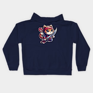 Ninja cat Kids Hoodie